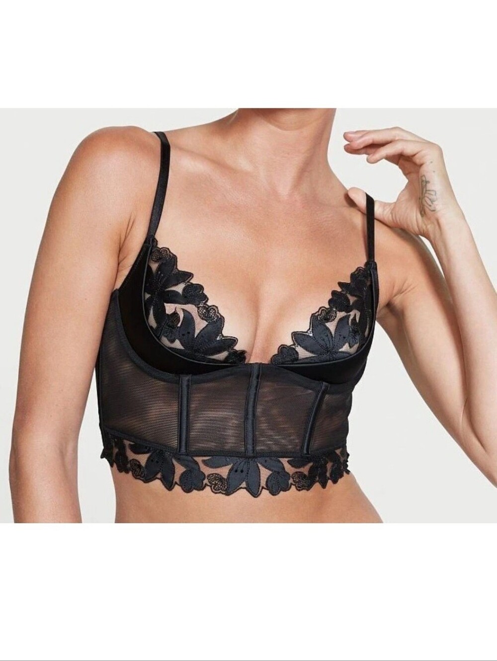Victoria's Secret Black Corset NWOT